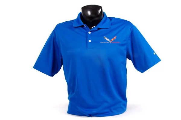 C7 Corvette Grand Sport Heren Nike Dri-Fit Poloshirt - Afbeelding 2