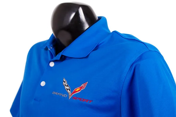 C7 Corvette Grand Sport Heren Nike Dri-Fit Poloshirt - Afbeelding 3