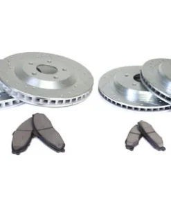 DB-967 Power Stop geboorde en gesleufde remschijven met Z26 Warrior-remblokken 97-13