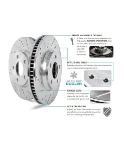 Alternative view of DB-1087 Z06/GS Power Stop geboorde en gesleufde achter schijfremmen 06-13