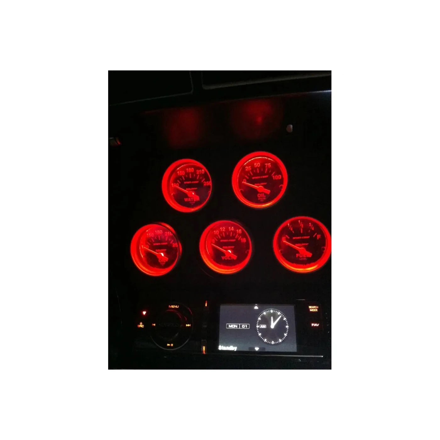 L-734 Instrumentenpaneel LED-kit - Enkele kleur (Rood, Wit of Blauw) 68-76