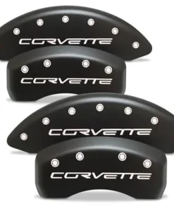 Alternative view of X-3363 Z06/GS Remklauwkappen met "Corvette" (Stealth Black) 06-13