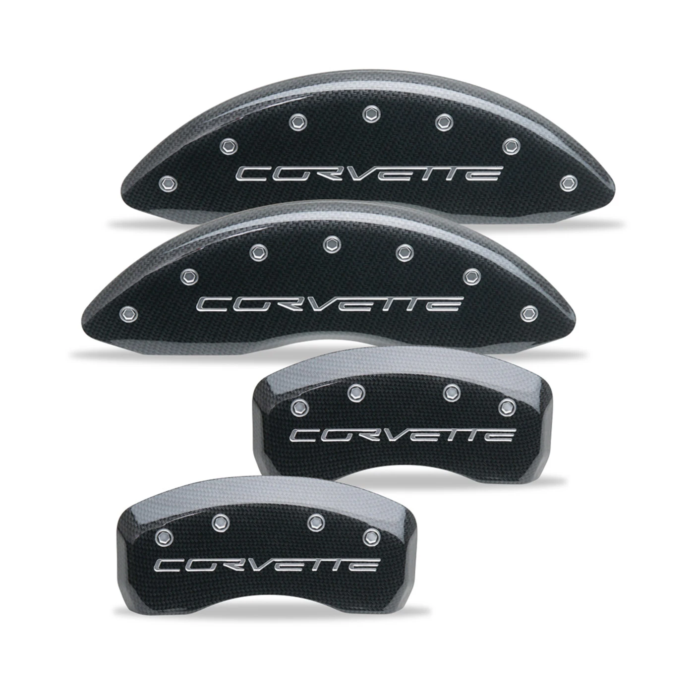 X-3366 Remklauwkappen met Corvette (Carbon Look) 05-13