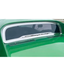 Alternative view of X-4549 Coupé Achterruit Exterieur Roestvrijstalen Afwerking Frame met Carbon Stingray Script 68-75