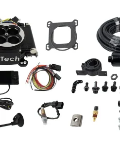 31002 Go EFI 4 600HP Matte Black EFI System With Inline Fuel Delivery Master Kit