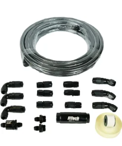 51002 Black Stainless Steel Hose Kit, 20ft w/ 10 Micron Filter and Check Valve