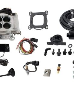 31001 Go EFI 4 600 HP Bright Aluminum EFI System With Inline Fuel Delivery Master Kit