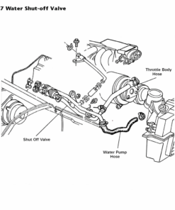 Alternative view of M-4082 Afsluitklep naar waterpomp verwarmingsslang optionele KC4 leiding 85-87