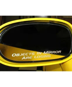 X-3137 Objects In Mirror Are Losing spiegelsticker (10 cm breed) 84-13