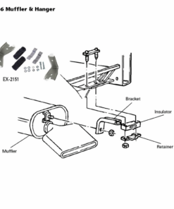 Alternative view of EX-2060 Uitlaatdemper ophangingsisolator 89-96