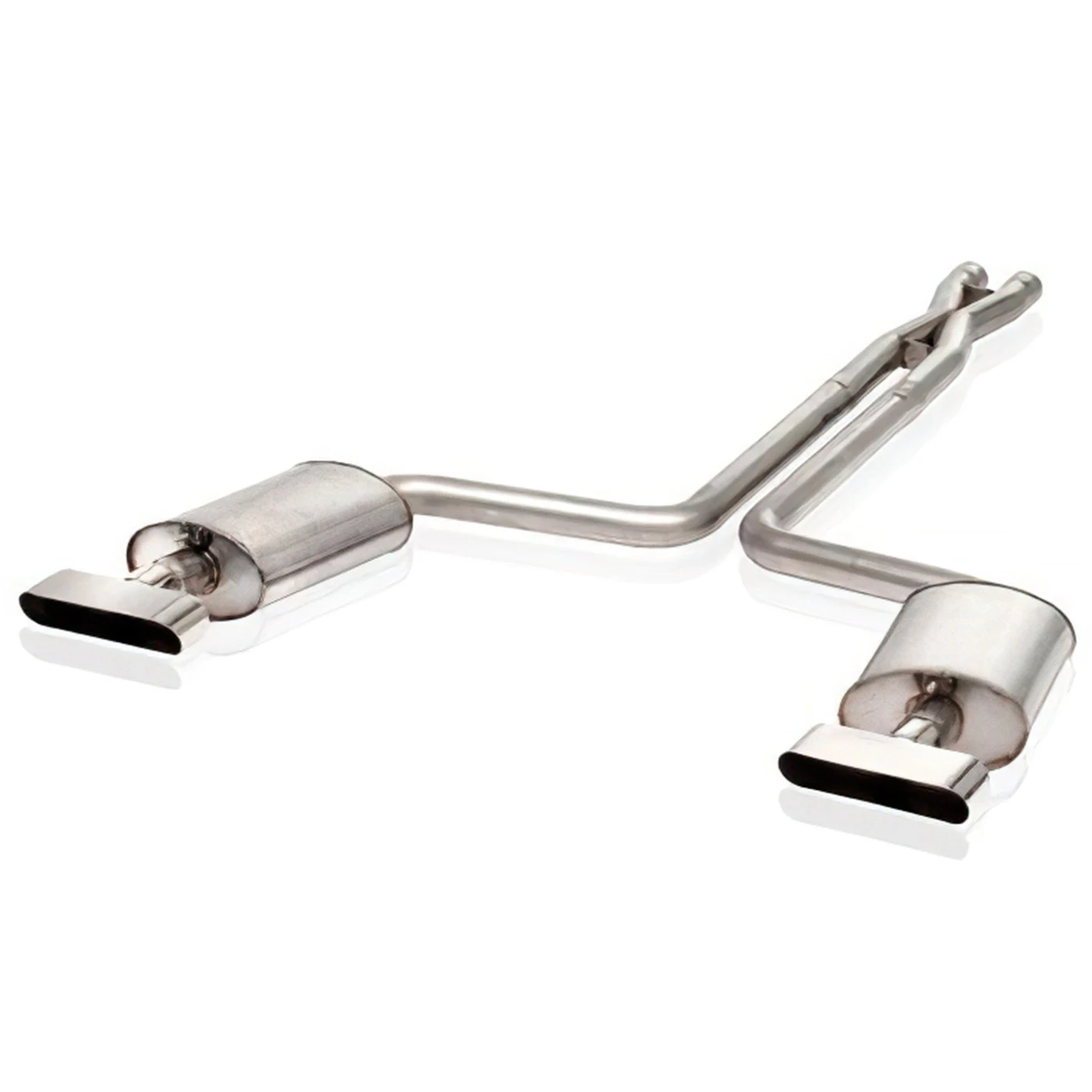 EX-2159 Stainless Works 2,5 inch uitlaatsysteem met S-buis dempers 92-96