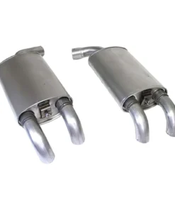 EX-906 OE-stijl gealuminiseerde uitlaatdempers - set van twee 84