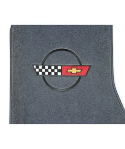 Alternative view of I-1619 ACC-vloermatten voor modellen van 1984-1993 met geborduurd C4-embleem