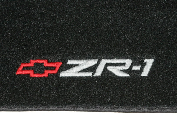 I-2454 Lloyd Velourtex vloermatten uit 1984-1990 met ZR-1 embleem - Afbeelding 2