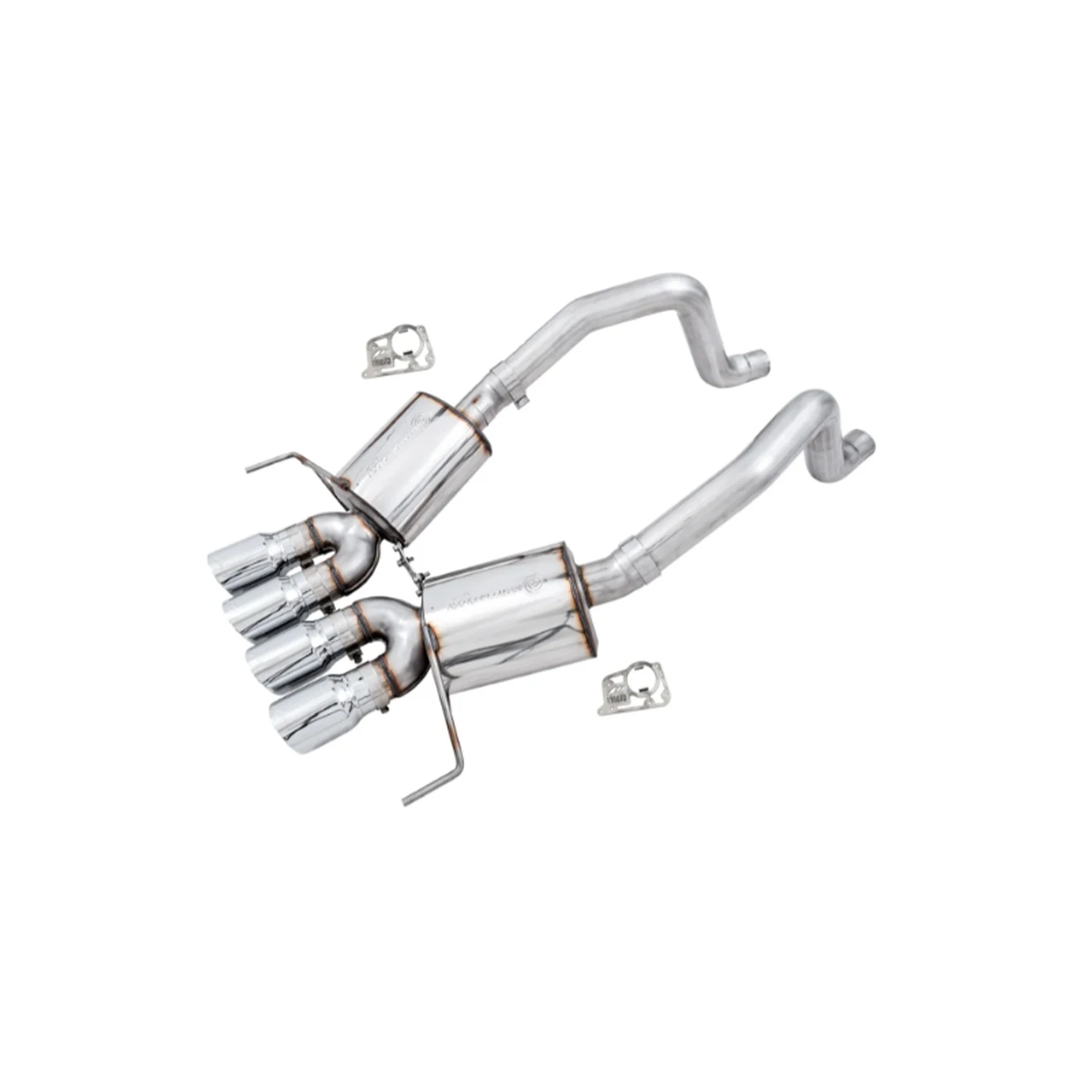 EX-2452 Z06/ZR1 AWE zonder AFM Touring Edition Axle-Back uitlaat met chromen uiteinden 14-19