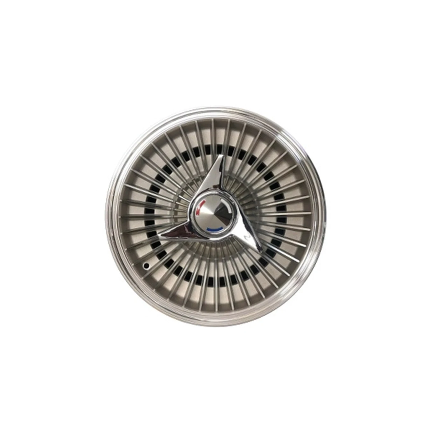 H-1300 Direct Bolt Knock-Off Wheel Set w/3 Bar Spinners 64