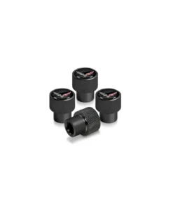 H-1310 Knurled Valve Stem Caps (Black) 05-13