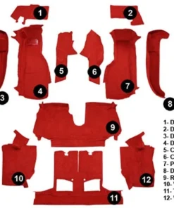 Alternative view of I-1540 Conv Complete Tapijt set (Poly Back) 90-93