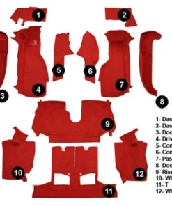 Alternative view of I-1541 Conv Complete Tapijt set (Mass Back) 90-93