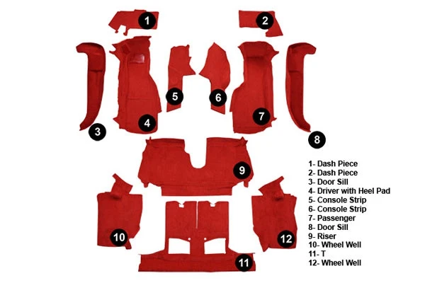 I-1541 Conv Complete Tapijt set (Mass Back) 90-93 - Afbeelding 2