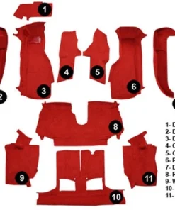 Alternative view of I-1560 Conv Complete Tapijt set (Gesneden pool met Poly-achterkant) 94-96