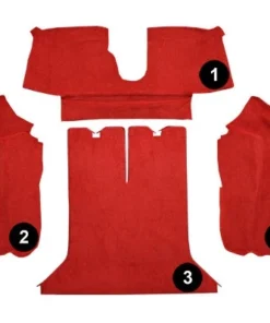 Alternative view of I-1759 Coupe Achterste Tapijt set (Mass Back) 92-93