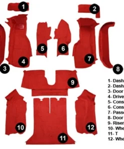 Alternative view of I-568 Cpe Complete tapijt set (polyester achterkant) 88-89