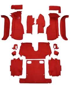 I-569 Complete tapijt set voor 88-89 Conv (polyester achterkant)