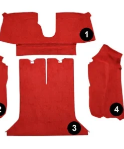 Alternative view of I-570 CPE tapijt set alleen voor achter (polyester achterkant) 88-89