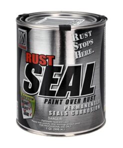 101622 Satin Black RustSeal - Rust Prevention Paint - Quart