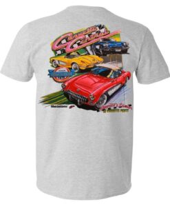 101642 T-Shirt 53-62 Corvette Central Gray