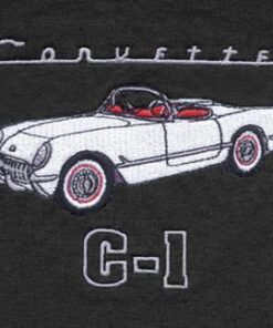 101745 Black Polo Shirt with Your 53-55 Exterior and Interior Car Colors