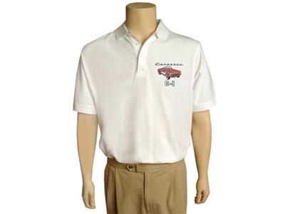 101758 White Polo Shirt with Your 56-57 Exterior Interior and Cove Car Colors