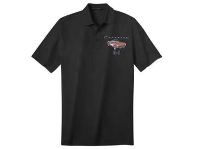 101763 Polo Shirt - Black Polo Shirt with 56-57 Exterior Interior and Cove Car Colors