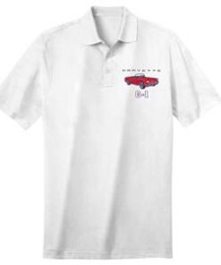 101800 Polo Shirt - White With Your 62 Exterior Interior And Cove Car Colors