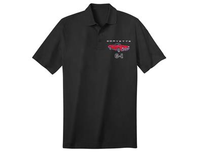101814 Polo Shirt - Black With 62 Exterior and Interior Car Colors