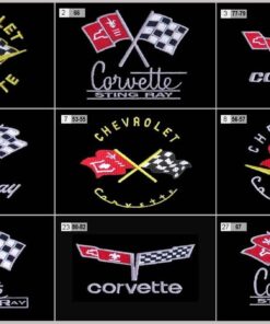 101983 White Mens Polo Shirt - Your Choice Of Corvette Embroidered Logo