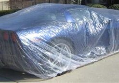 102296 Car Cover - Plastic With Elastic Band