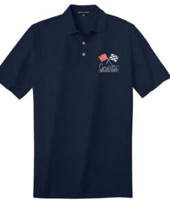 102602 Navy Blue Mens Polo Shirt - Your Choice Of Corvette Embroidered Logo
