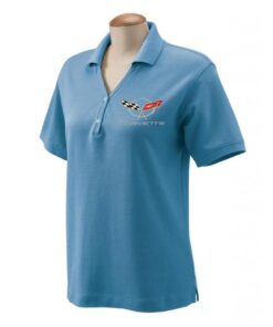 103655 Polo Shirt - Womens Slate Blue Devon Jones Fine Pima Pique - C1 through C6 Logo
