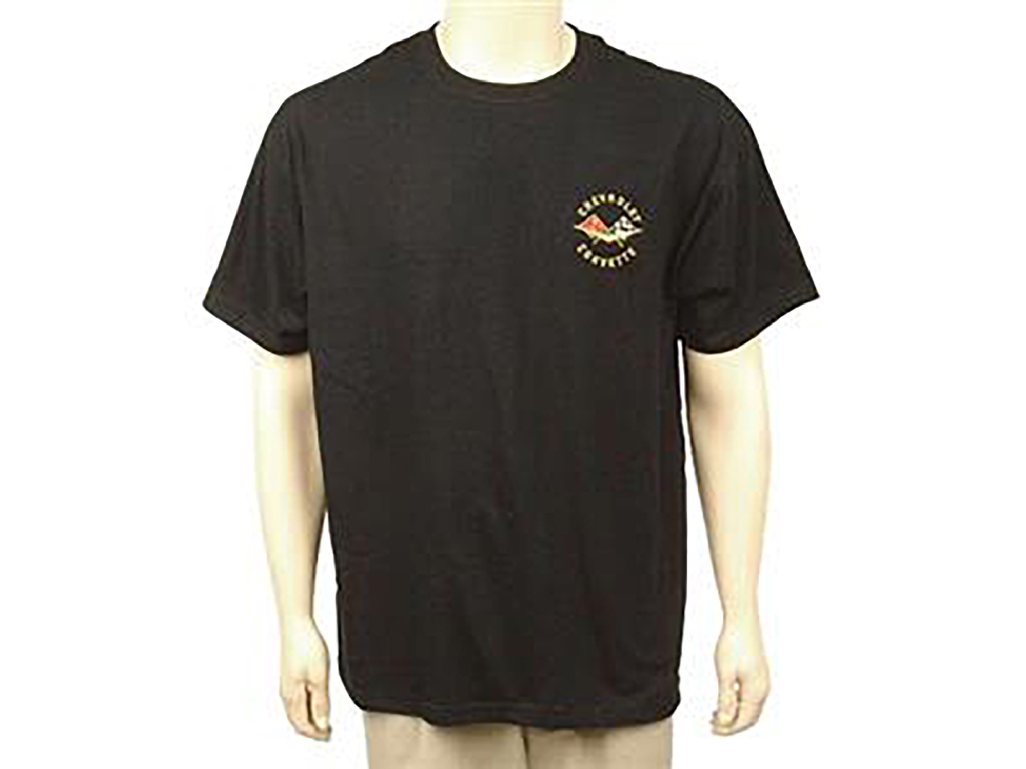 103656 T-Shirt With Your Choice Of Corvette Embroidered Logo Black