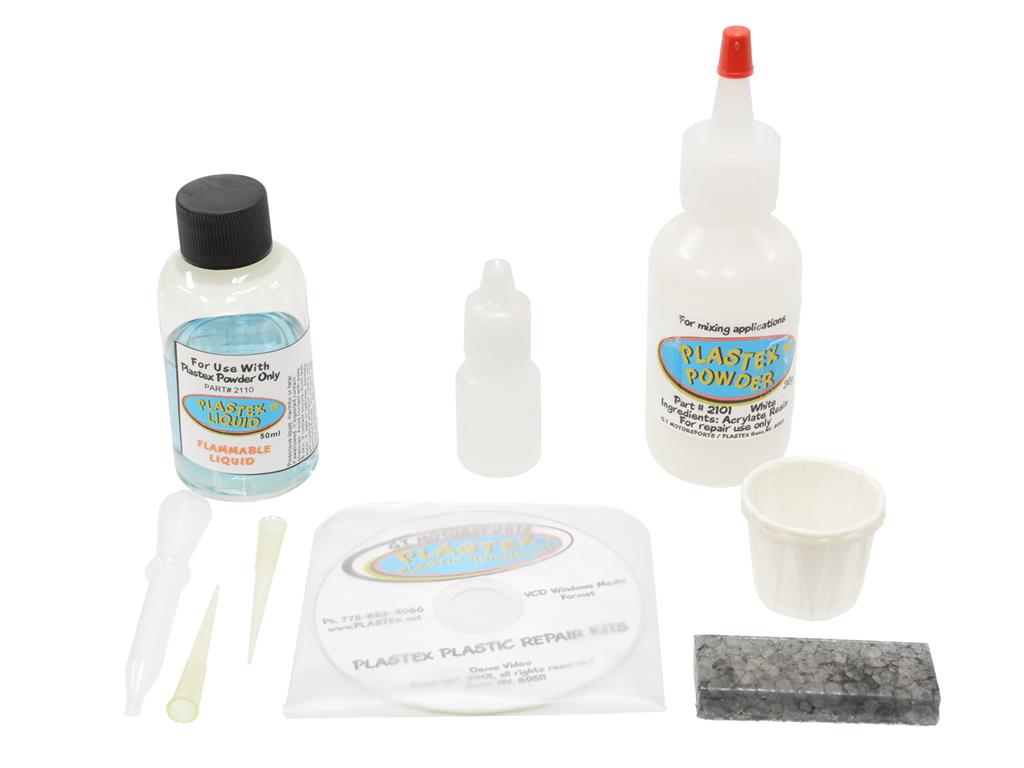 103854 Plastex - Plastic Repair Kit - White ( Best Adhesion For General Repair )