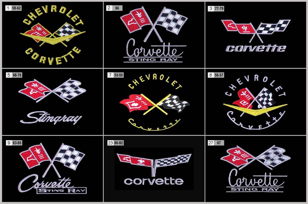 104870 T-Shirt With Your Choice Of Corvette Embroidered Logo Gray