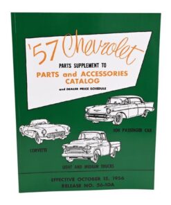 111262 1957 Corvette onderdelen en toegang Cat & dealerprijsoverzicht