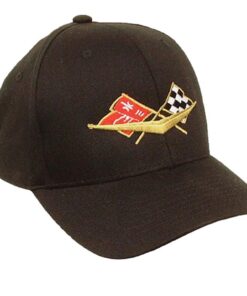 111533 Hat - Black Flex Fit With C1 Embroidered Emblem ( L / XL ) Fits 7 3/8" To 7 5/8"