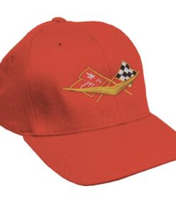 111552 Hat - Red Flex Fit With C1 Embroidered Emblem ( S / M ) Fits 6 3/4" To 7 1/4"