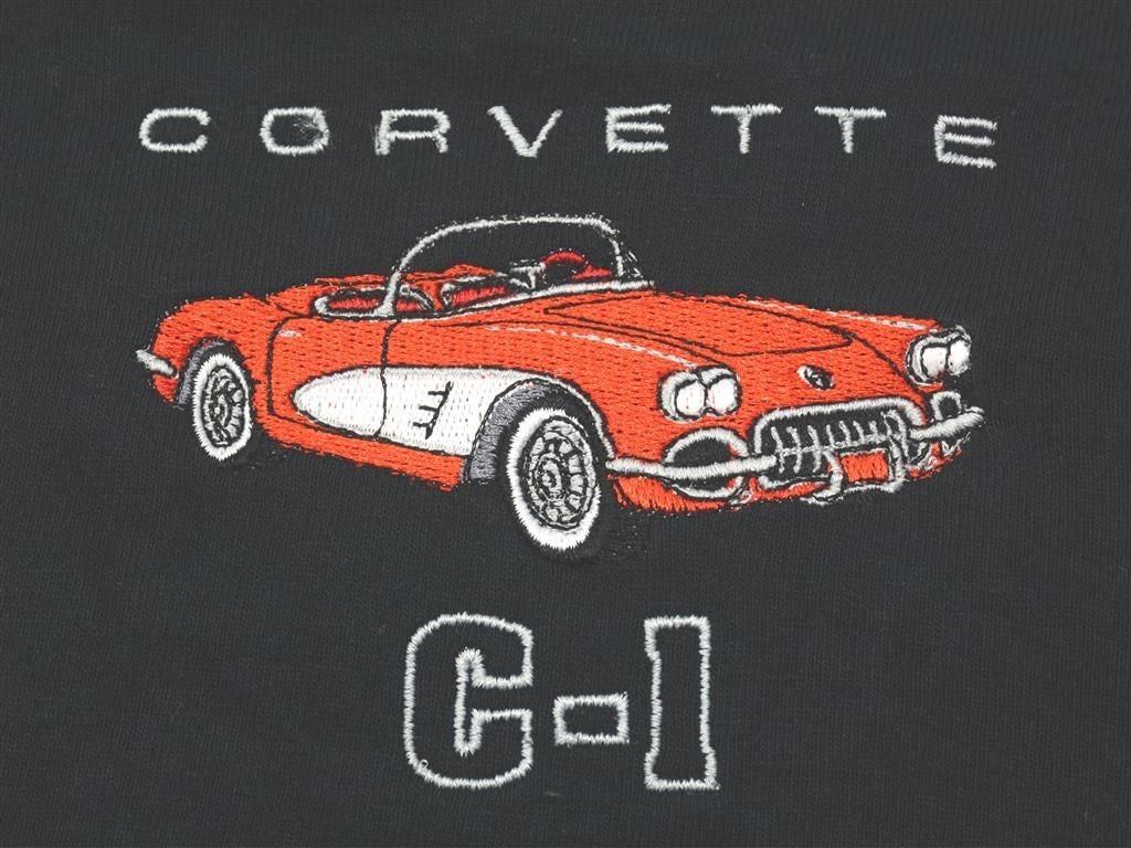 111610 58-60 T-shirt - Zwart met de kleuren van het exterieur van uw auto en de koof