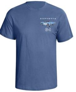 111652 58-60 T-shirt - Blauw met de kleuren van het exterieur van uw auto en de koof