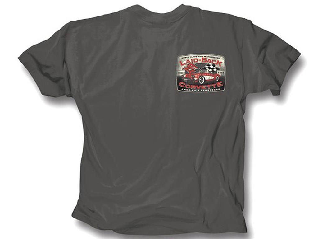 111653 T-shirt - Americas Sports Car C1 Charcoal - Laid Back