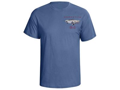 111699 61 T-shirt - Blue With Your Car Exterior Interior And Cove Colors